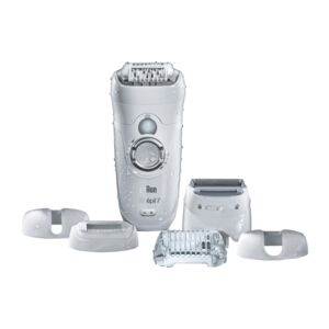 Braun Wet and Dry Epilator with 6 Extras White Braun Wet and Dry Epilator with 6 Extras White